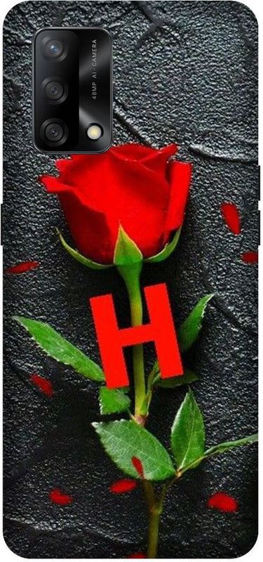 VS PRINT LINK Back Cover for OPPO F19s (4G) , CPH2223 , H letter,H name H word , Printed Back Cover  (Red, Hard Case, Pack of: 1)