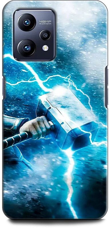 INDICRAFT Back Cover for Realme Narzo 50 Pro 5G, RMX3395 THOR HAMMER, AVENGER, MARVEL, SUPERHERO, COMIC  (Multicolor, Shock Proof, Pack of: 1)