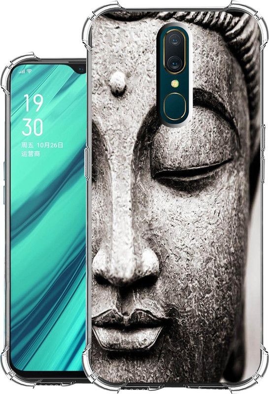 Snazzy Back Cover for OPPO A9  (Grey, Shock Proof, Silicon, Pack of: 1)