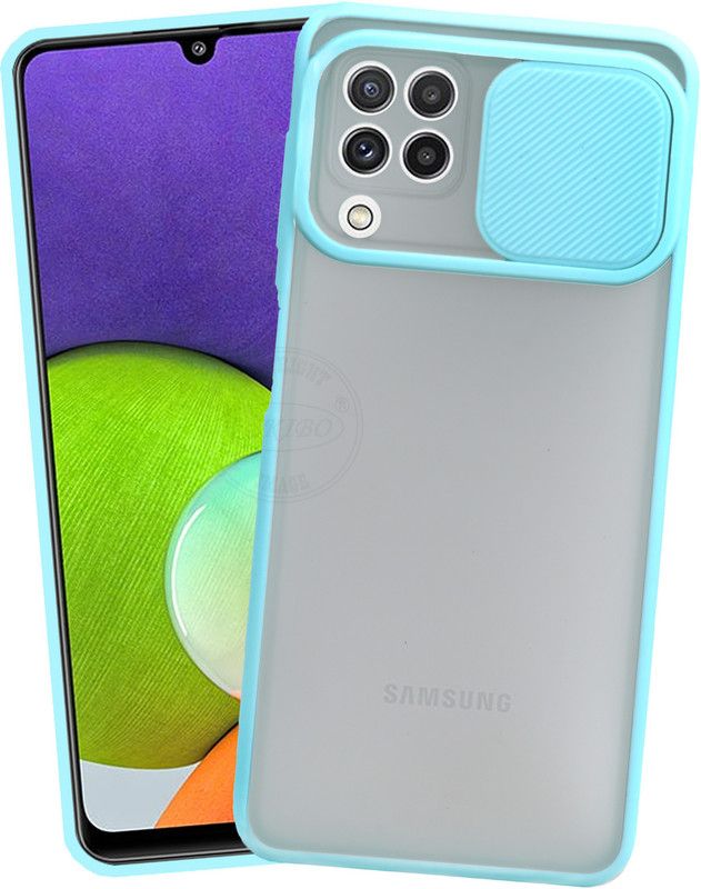 VAKIBO Back Cover for Samsung Galaxy A22  (Blue, Grip Case, Pack of: 1)