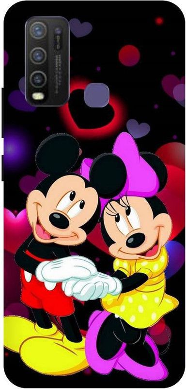 URCHIN Back Cover for Vivo Y30 Mickey mouse, minnie mouse, mickey mouse, cartoon, funny, cute, love, Disney  (Multicolor, Shock Proof, Pack of: 1)