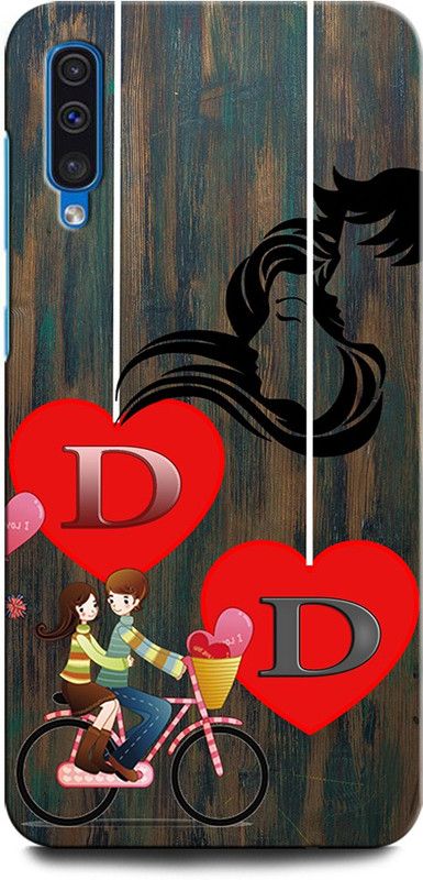 ORBIQE Back Cover for SAMSUNG Galaxy A30s DD, D LOVE D, D LETTER, DD NAME  (Multicolor, Hard Case, Pack of: 1)