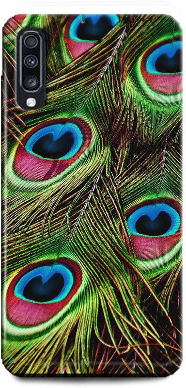 INTELLIZE Back Cover for Samsung Galaxy A70/SM-A705GZKHINS peacock,Printed  (Multicolor, Shock Proof, Pack of: 1)
