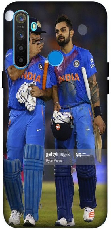 LUCKY MOBI.COM Back Cover for REALME 5i ( VIRAT KOHLI ,CRICKETER) PRINTED BACK COVER  (Multicolor, Waterproof, Pack of: 1)