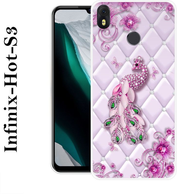 REDFLY Back Cover for Infinix Hot S3  (Pink, Grip Case, Silicon)