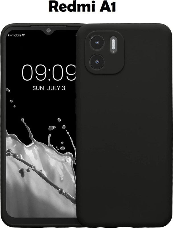 Casehub Back Cover for Mi A1, Redmi A1 2022  (Black, Camera Bump Protector, Silicon, Pack of: 1)