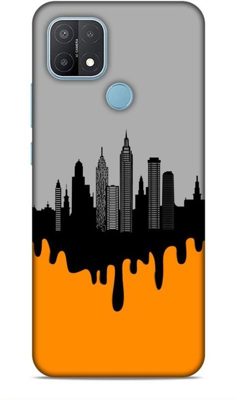 SmashItUp Back Cover for Oppo A15 Building / Design / Pattern  (Multicolor, Hard Case)