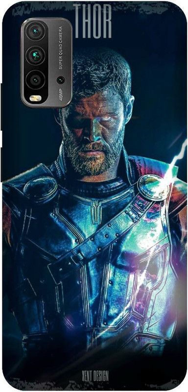 URCHIN Back Cover for Redmi 9 Power Thor Hammer, Thor, Lightning, Rock, Mione, Hammer, Movie, Thunder, Avenger  (Multicolor, Shock Proof, Pack of: 1)