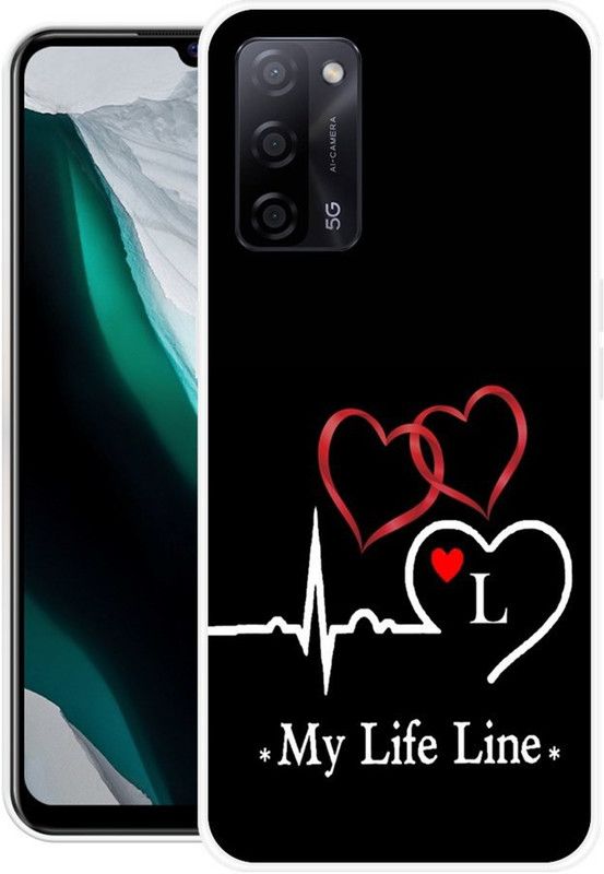 FITESTAR Back Cover for Oppo A53s  (Black, Grip Case, Silicon, Pack of: 1)