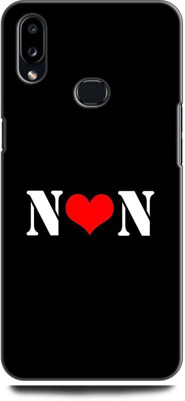 Afterglow Back Cover for SAMSUNG Galaxy A10s N N, N LOVES N, N NAME, LETTER, ALPHABET, NN LOVE, HART  (Multicolor, Shock Proof, Pack of: 1)