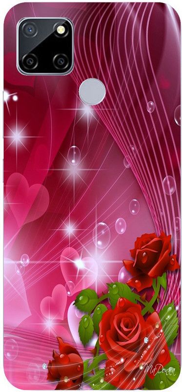 MStyle Back Cover for Realme C12  (Red, Green, Dual Protection, Silicon, Pack of: 1)
