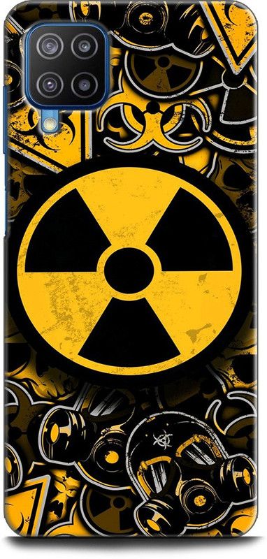 Afterglow Back Cover for SAMSUNG Galaxy F62 REDIATION, SIGNS, SKULLS, PATTERN, GAS MASKS  (Multicolor, Shock Proof, Pack of: 1)
