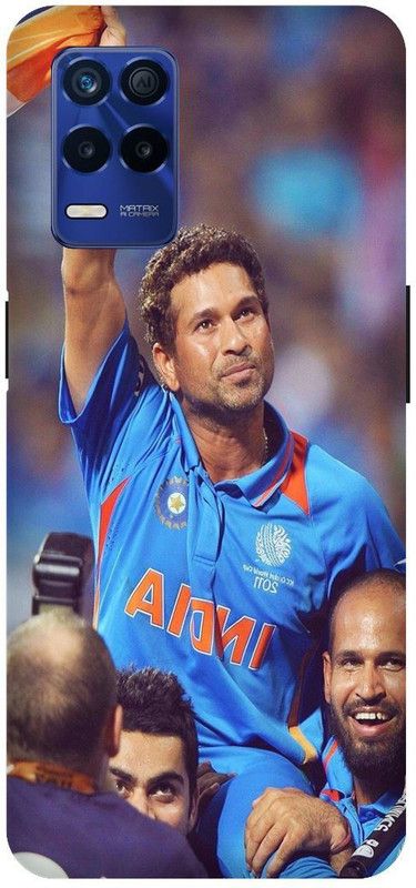 Bluvver Back Cover for Realme 8s 5G , RMX3381, Printed Sachin Tendulkar Back Cover  (Multicolor, Hard Case, Pack of: 1)