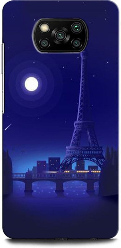 GRAFIQE Back Cover for POCO X3 Pro MZB08T8IN EIFFELTOWER, PARIS, HEARTS, LOVE, COLORFUL, GALAXY  (Multicolor, Shock Proof, Pack of: 1)