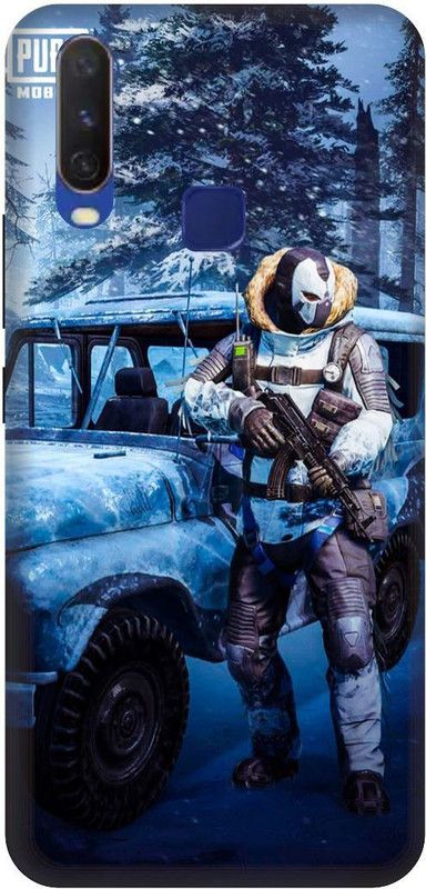 SSMORYA Back Cover for Vivo Y15, Vivo 1901 PUBG Printed  (Multicolor, Shock Proof, Pack of: 1)