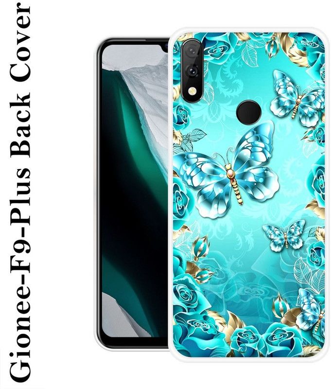 Sswastik Back Cover for Gionee F9 Plus  (Blue, Silicon)