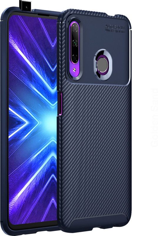Golden Sand Back Cover for Honor 9X  (Blue, Shock Proof, Pack of: 1)