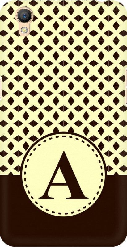 Coberta Case Back Cover for Oppo A37f  (Yellow, Black, Pack of: 1)