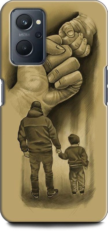 KEYCENT Back Cover for Realme 9i, RMX3491 DAD SON, FATHER, I LOVE MY DAD, MY DAD IS MY HERO  (Multicolor, Shock Proof, Pack of: 1)