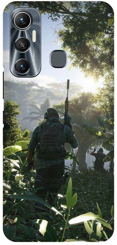 FIKORA Back Cover for Infinix Hot 11, X662, PUBG, GAME, BATTLEGROUND, CHICKEN, WINNER  (Green, Hard Case, Pack of: 1)