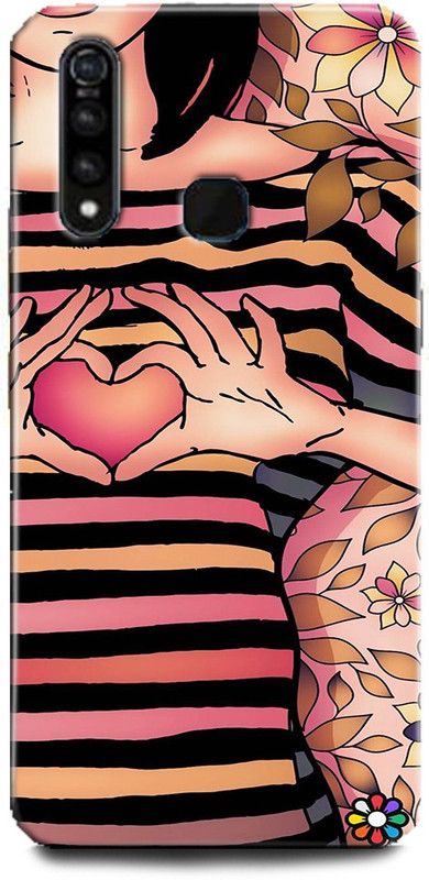 Afterglow Back Cover for Vivo Z1Pro HEARTS, GRIL  (Multicolor, Shock Proof, Pack of: 1)