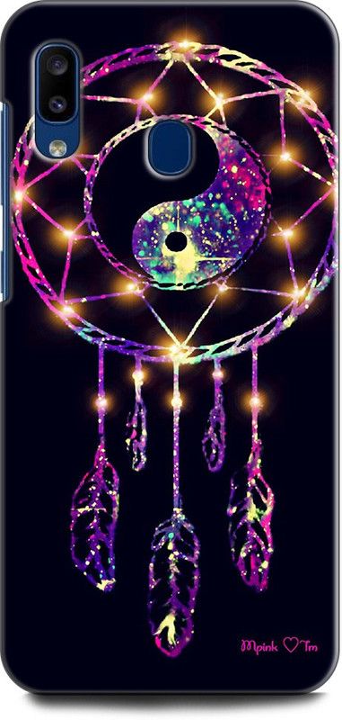 Afterglow Back Cover for SAMSUNG Galaxy A20  (Black, Purple, Shock Proof, Pack of: 1)