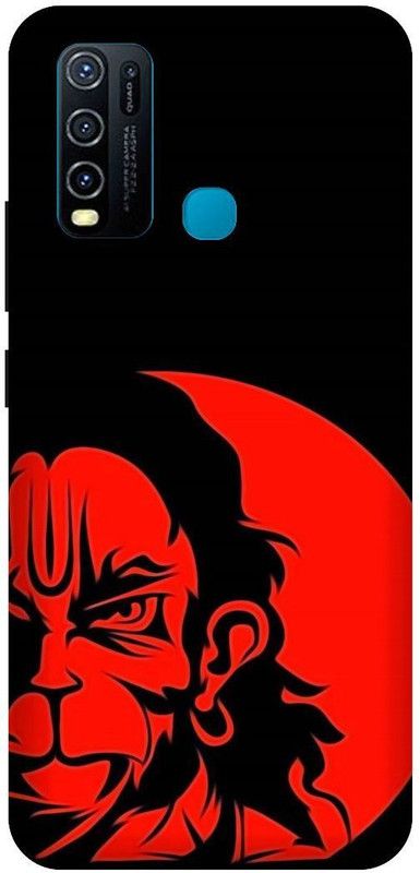 SSMORYA Back Cover for Vivo Y30  (Black, Red, Shock Proof, Pack of: 1)