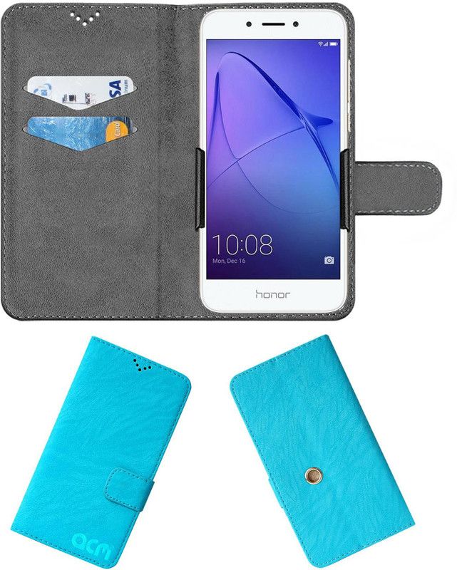 ACM Flip Cover for Huawei Honor 6a  (Blue, Cases with Holder, Pack of: 1)