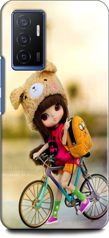 KEYCENT Back Cover for Vivo V23e 5G, V2126 GIRL, ANIME, PINK, LOVELY GIRL, CARTOON, CUTE GIRL, DOLL  (Multicolor, Shock Proof, Pack of: 1)