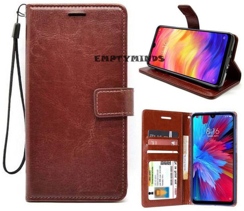EmptyMinds Flip Cover for Mi Redmi Note 3  (Brown, Dual Protection)