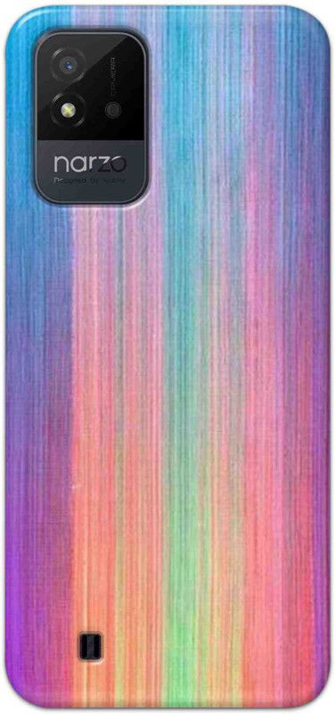 NDCOM Back Cover for Realme Narzo 50i Fabric Colors Printed  (Multicolor, Hard Case, Pack of: 1)