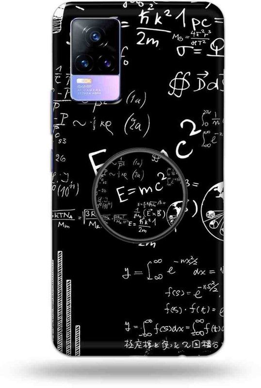 NDCOM Back Cover for Vivo Y73  (Black, White)