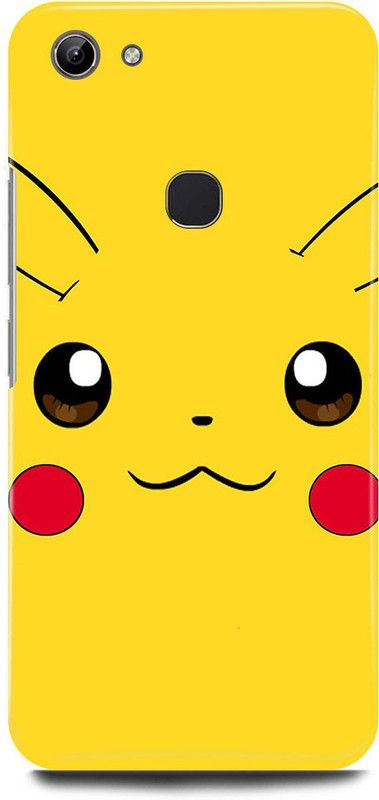 FUGGA Back Cover for vivo Y83, 1802 / PD1803BF, PIKACHU, POKEMON, TV, SERIES, CARTOON  (Yellow, Hard Case, Pack of: 1)