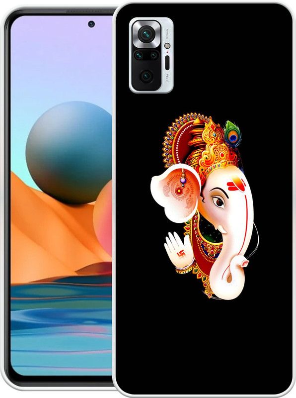 Print maker Back Cover for Redmi Note 10 Pro Max  (Black, Grip Case, Silicon, Pack of: 1)