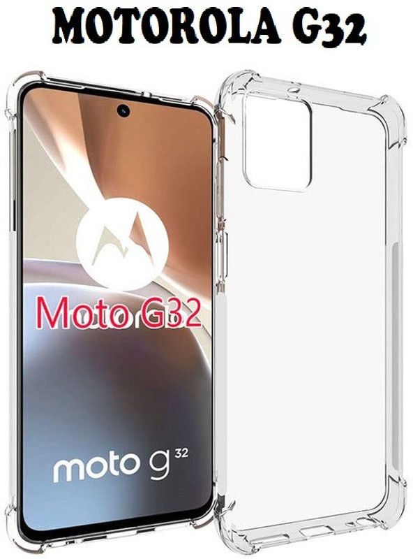 ASVALBUY Back Cover for MOTOROLA G32, MOTO G32, MOTOROLA MOTO G32  (Transparent, Grip Case, Silicon, Pack of: 1)