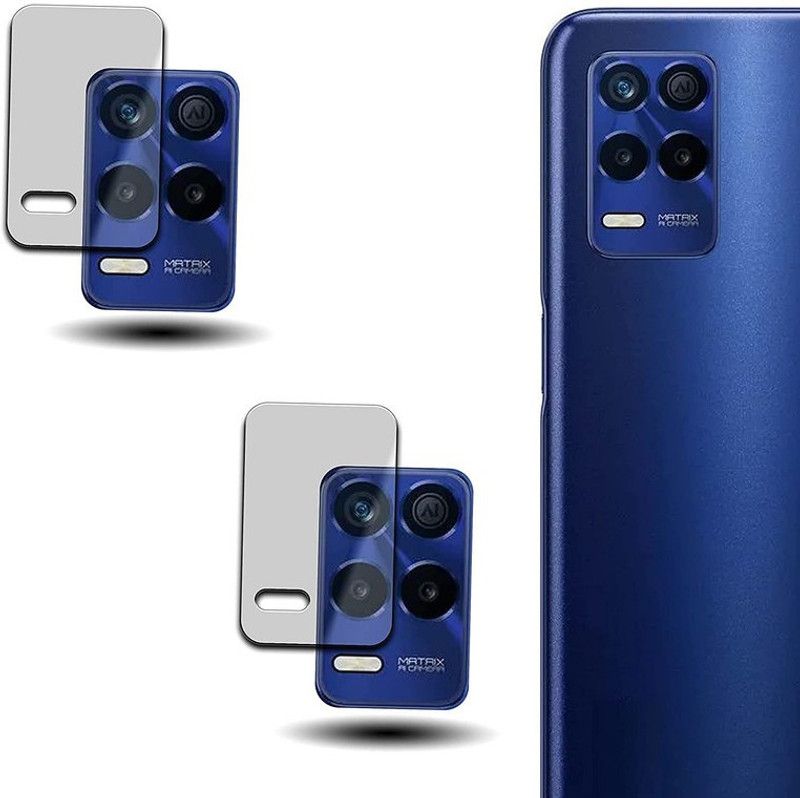 Transparent Back Camera Lens Glass Protector for Bii Realme 8s 5G  (Pack of: 2)