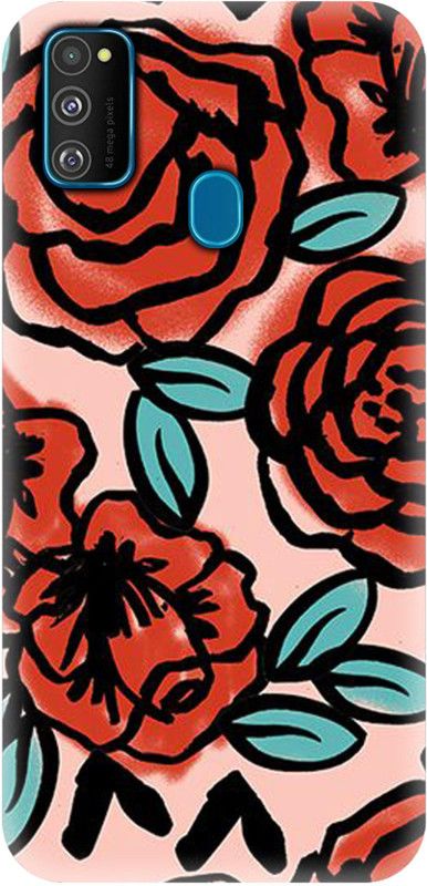 Smutty Back Cover for Samsung Galaxy M21, SM-M215F, SM-M215F/DS - Flower Print  (Multicolor, Hard Case)