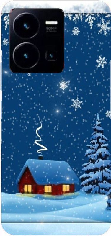 Soure Back Cover for Vivo Y35  (Blue, White, Flexible, Silicon)