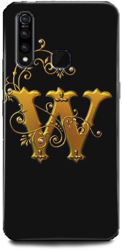 INTELLIZE Back Cover for Vivo Z1Pro/1951 W letter,Printed  (Multicolor, Shock Proof, Pack of: 1)