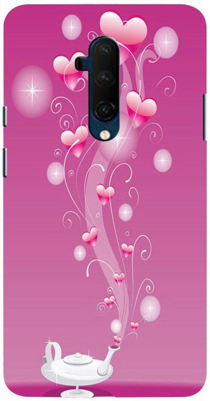 LAKHDATAAR Back Cover for ONE PLUS 7T PRO  (Pink, Waterproof, Silicon, Pack of: 1)