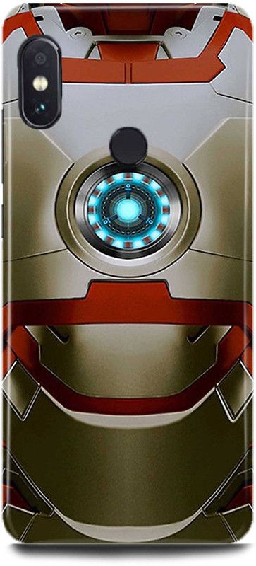 MP ARIES MOBILE COVER Back Cover for Mi A2, MZB6437IN, Iron,Man,Iron,Man,Mask,Iron,Man,Face,Avenger,Marvel,Superhero,Avengers,  (Multicolor, Hard Case)