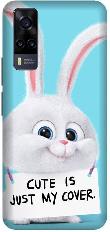 Vinsmoke Back Cover for Vivo Y51 cute, Cute Rabbit, Cute Cover, Cartoon  (Multicolor, Shock Proof, Pack of: 1)