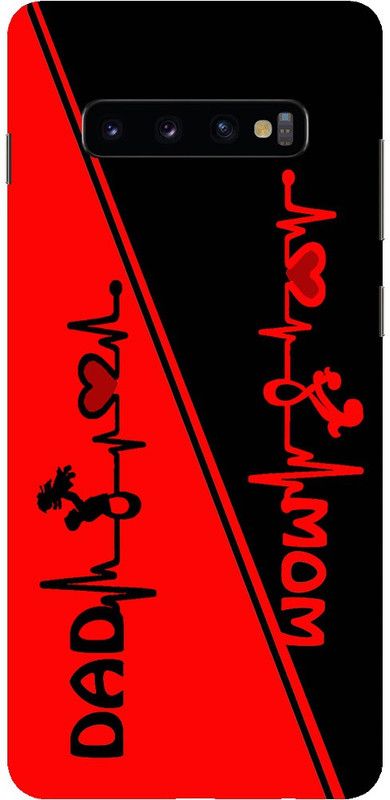 TRUEMAGNET Back Cover for Samsung Galaxy S10+  (Black, Red, Hard Case)