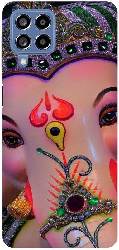 THE NARAYANA COLLECTIONS Back Cover for SAMSUNG GALAXY M53-GANPATI,BAPPA,GANESH,JI,BHAGWAN  (Multicolor, Hard Case, Pack of: 1)