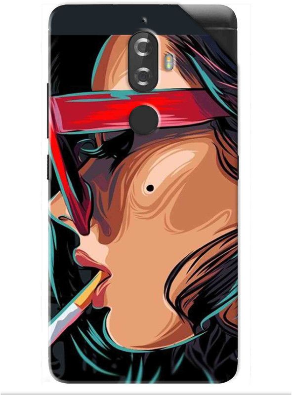 Snooky Lenovo K8 Plus Mobile Skin  (Black)