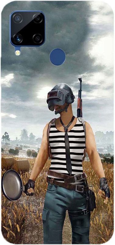 METOO Back Cover for REALME C15, Pubg Design Print Back Cover Print : 26  (Multicolor, Dual Protection, Silicon, Pack of: 1)