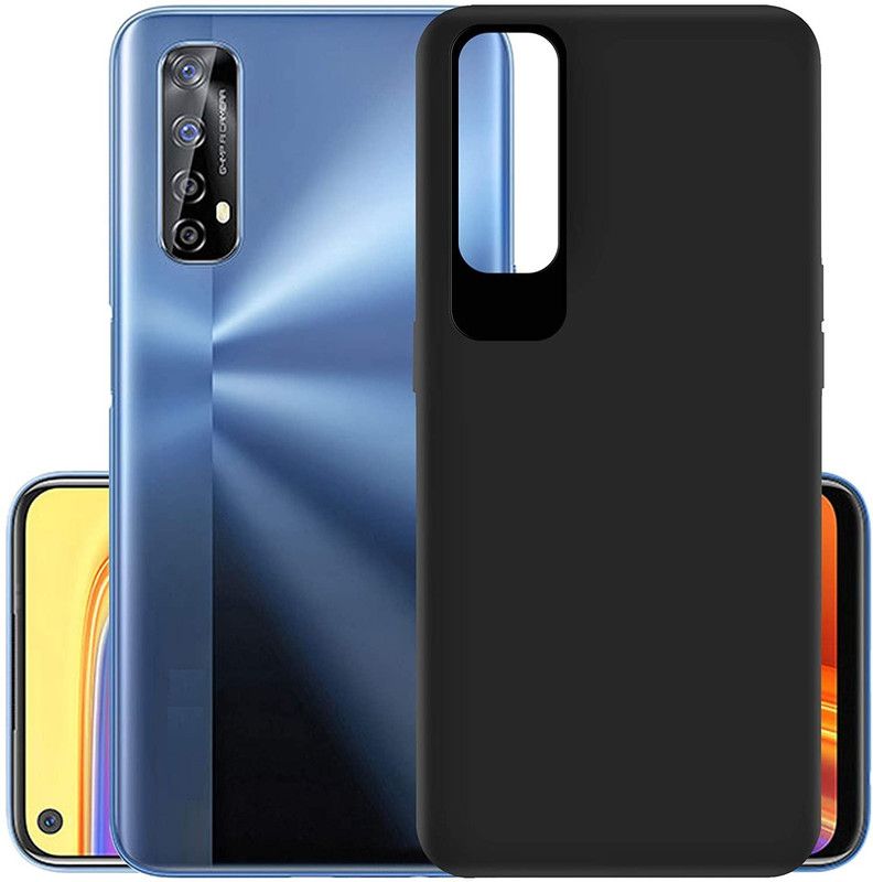 Casehub Back Cover for Realme 7  (Black, Camera Bump Protector)