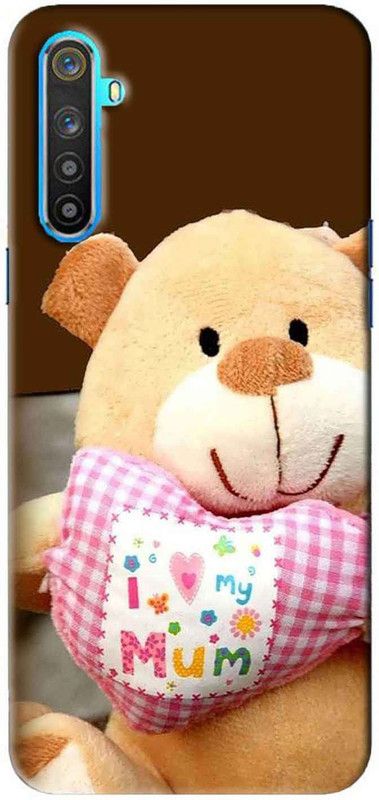 NDCOM Back Cover for Realme 6i Cute Teddy Bear Printed  (Multicolor, Hard Case, Pack of: 1)
