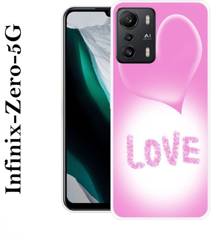 REALKING Back Cover for Infinix Zero 5G  (Pink, Grip Case, Silicon)