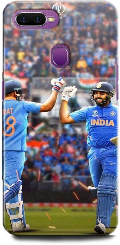 Afterglow Back Cover for Oppo F9 ROHIT AND VIRAT, ROHIT SHARMA, VIRAT KOHLI  (Multicolor, Shock Proof, Pack of: 1)